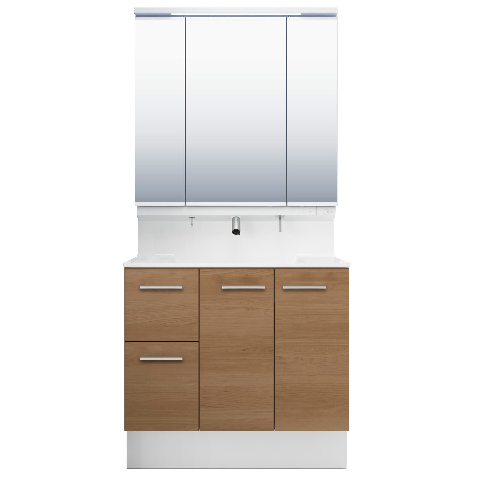 LIXIL 洗面化粧台 R1 間口90cm タッチレス三面鏡片引出