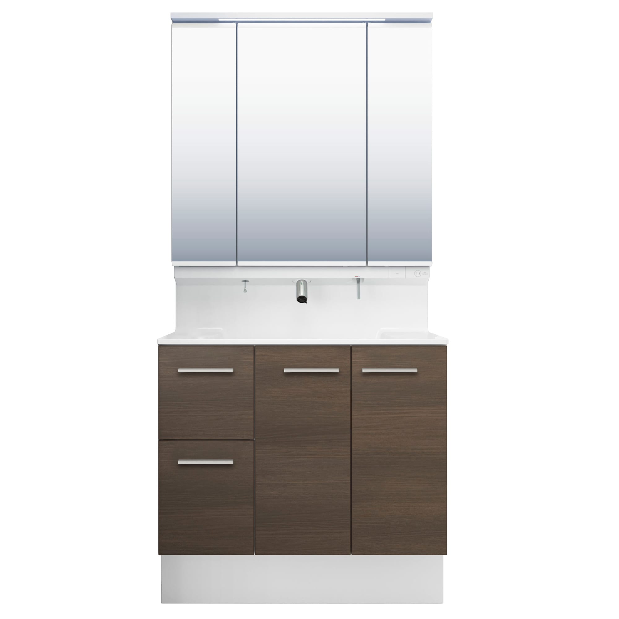 LIXIL 洗面化粧台 R1 間口90cm タッチレス三面鏡片引出