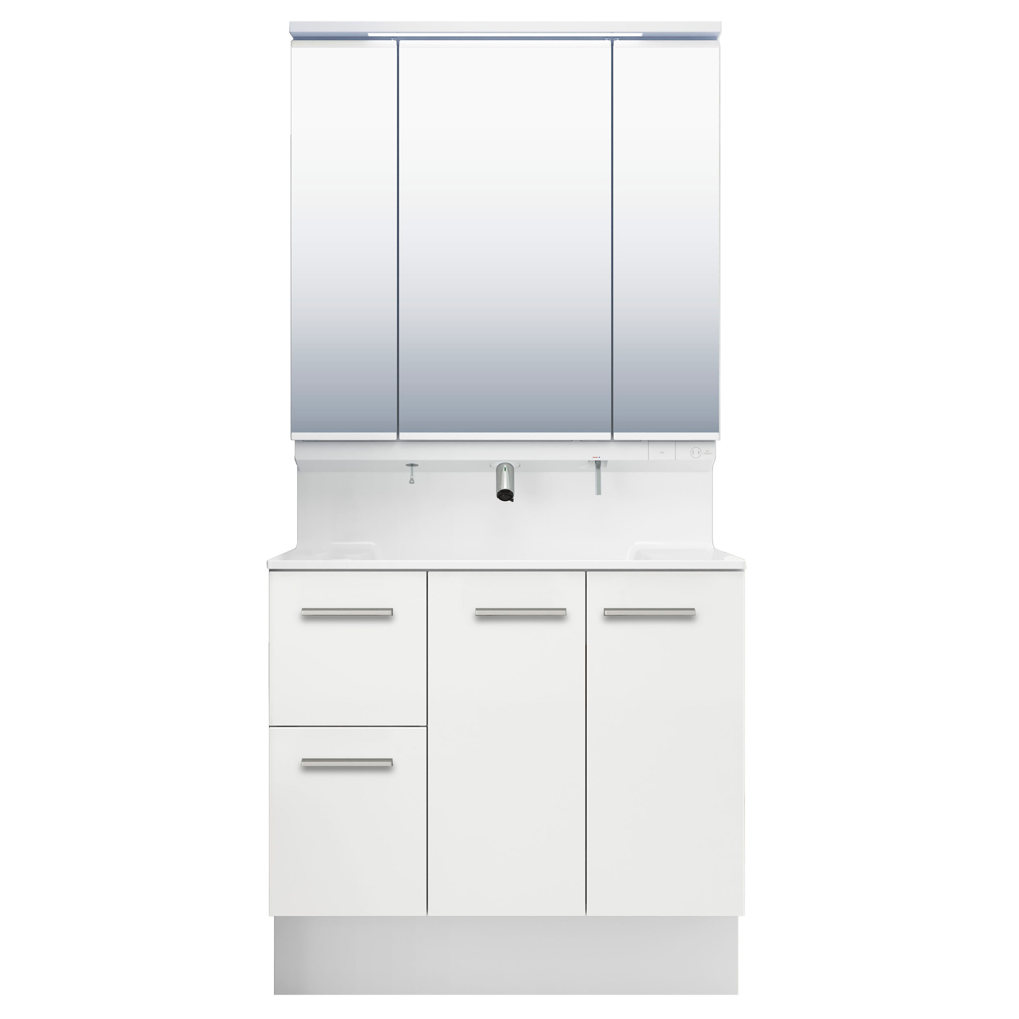 LIXIL 洗面化粧台 R1 間口90cm タッチレス三面鏡片引出