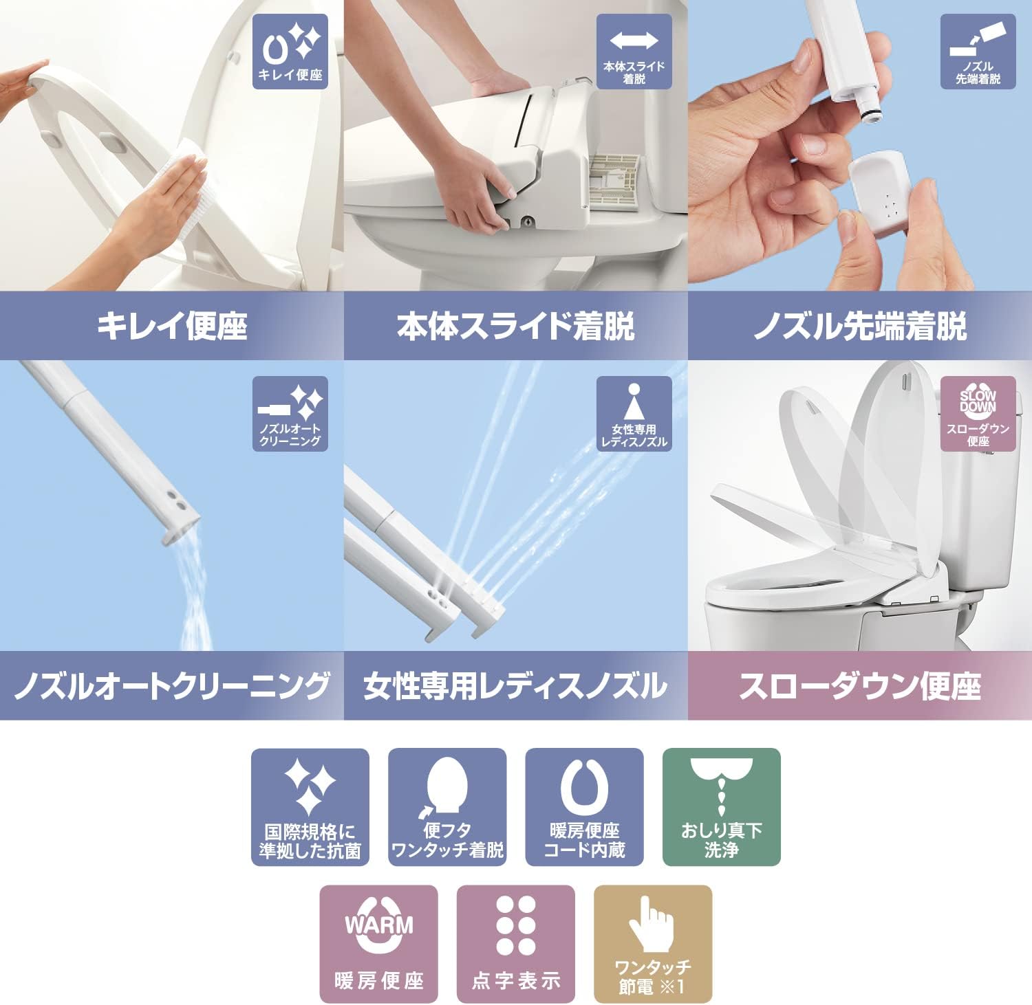 LIXIL アメージュ 床上(壁)排水155 手洗有 貯湯式 脱臭機能付き 手洗有ピュアホワイト