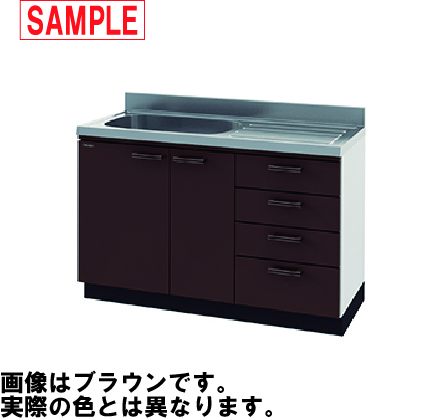 Takara アーバス 流し台 幅120cm 左シンク ホワイト