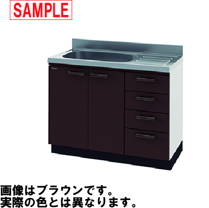Takara アーバス 流し台 幅100cm 左シンク フローラルアイボリー