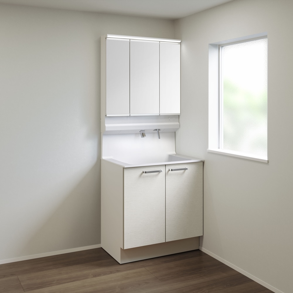 TOTO 洗面化粧台 オクターブLite 間口75cm S3面鏡2枚扉