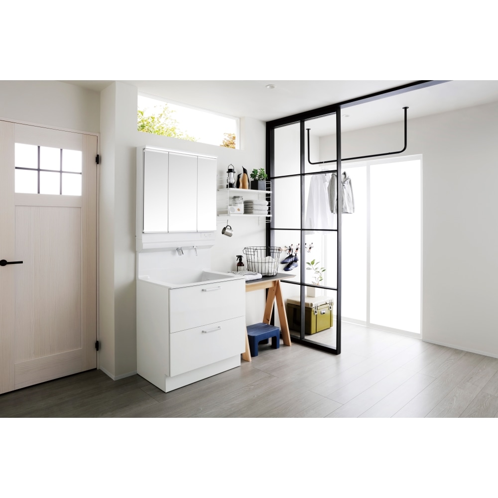 TOTO 洗面化粧台 オクターブLite 間口75cm S3面鏡2段引出