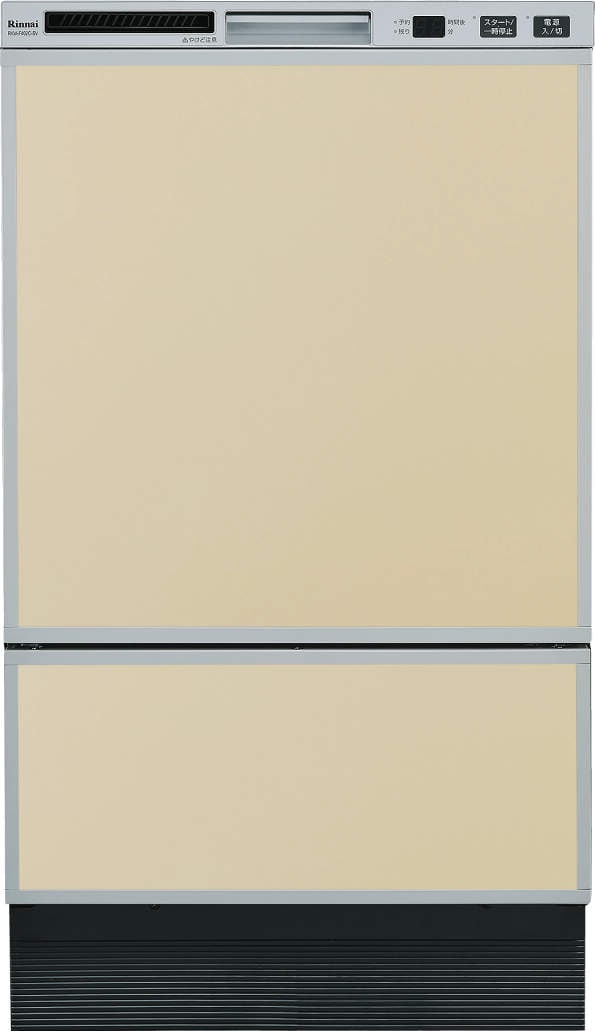 Rinnai 食洗機フロントオープン用化粧パネル　ホワイトKWP-F402P-W（光沢）