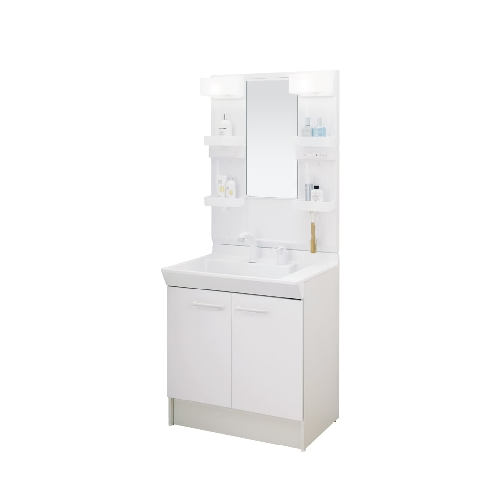 LIXIL 洗面化粧台 V1 間口75cm 洗髪一面鏡2枚扉