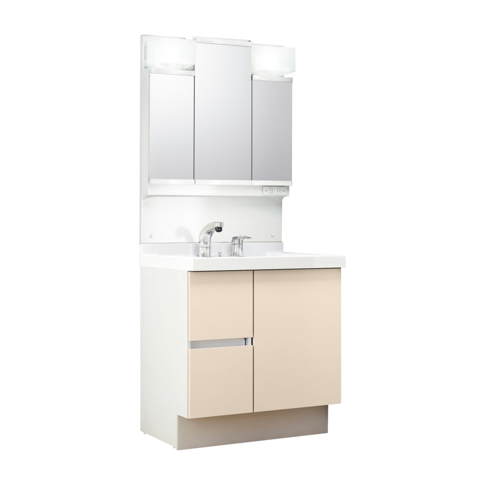 LIXIL 洗面化粧台 J1 間口75cm 三面鏡片引出