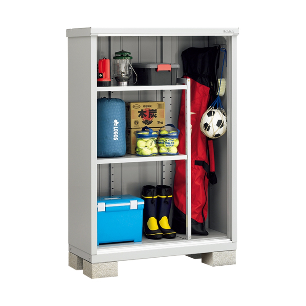 イナバ物置　シンプリー　ＭＪＸ－１９９ＥＰＦ　FG　フランネルグレー 高さ1903　長もの収納タイプ　フランネルグレー