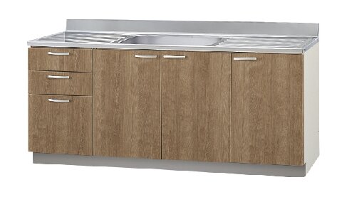 クリナップ　セパレートキッチン　すみれ流し台　左シンク　１８０ｃｍ　