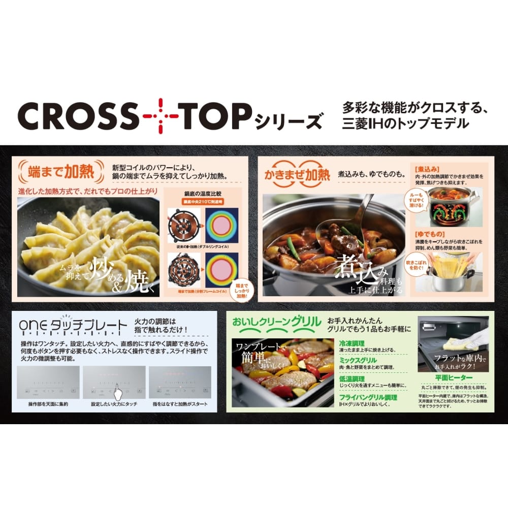 三菱電機 ビルトインIHクッキングヒーター CS-A206-S 幅60cm 幅６０ｃｍ