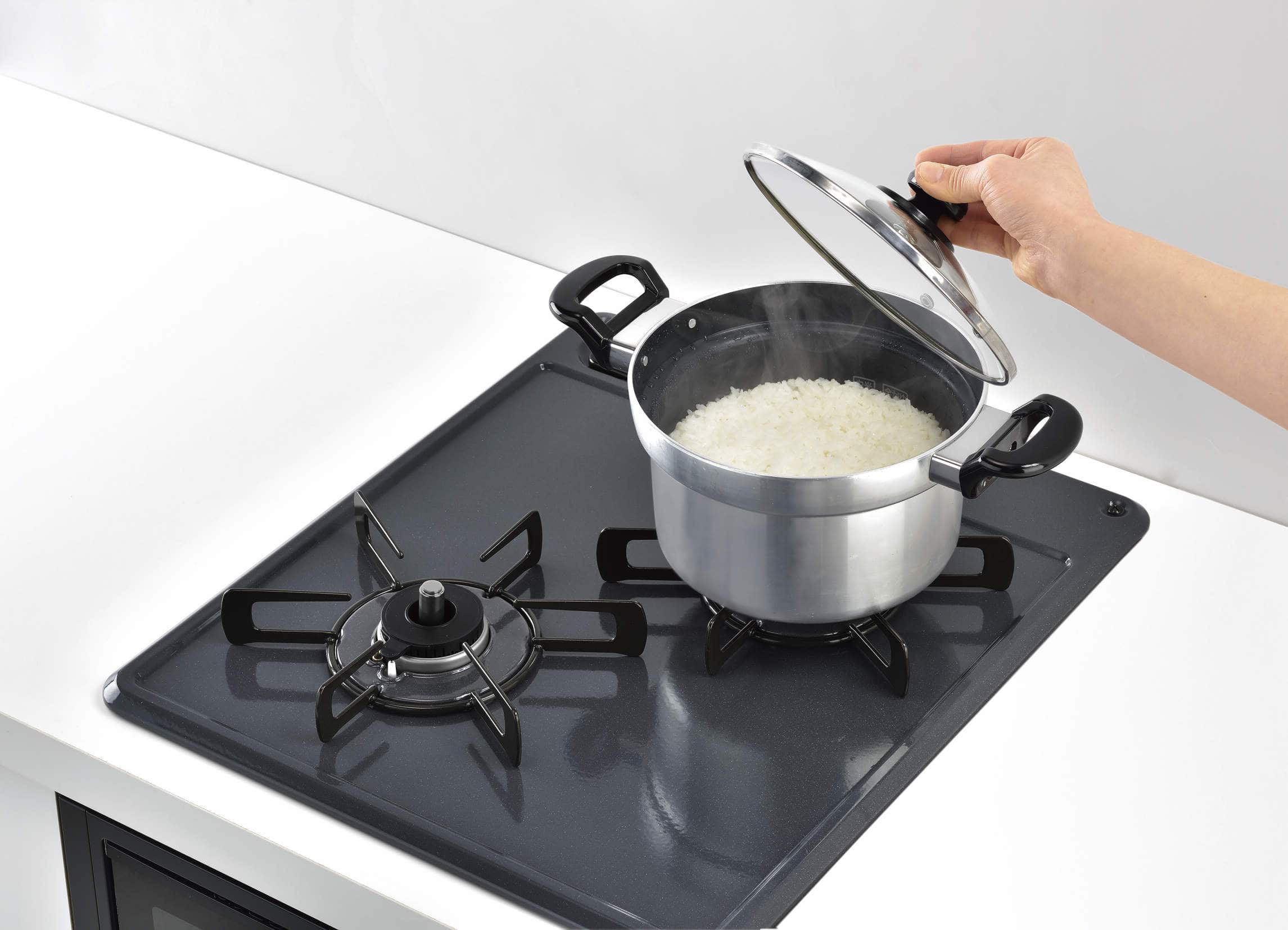 Rinnai ビルトインコンロ Metal 幅60cm プロパン 60cmプロパン　ダークグレー