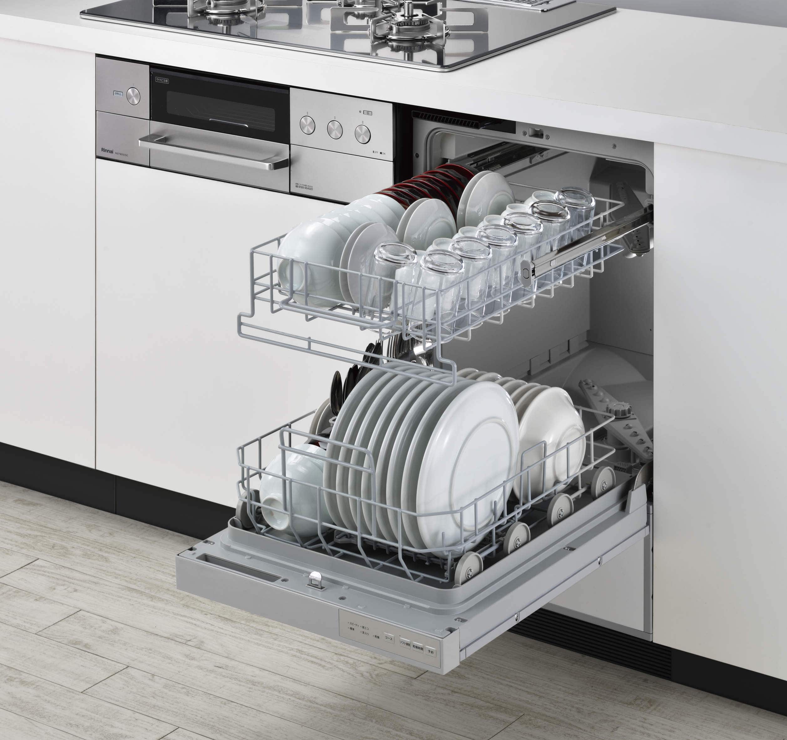 Rinnai ビルトイン食器洗い乾燥機 フロントオープン RWX-F403CSV