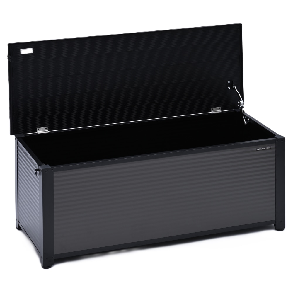 グリーンライフ(GREEN LIFE) 　アルミベンチストッカー　ＡＢＳ－１１４Ｐ（ＢＫ／ＡＧＹ） お客様組立商品 ABS-114P