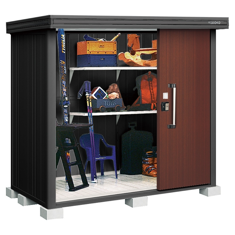 ヨド物置　一般型　エルモLMD-2211-BK/CW