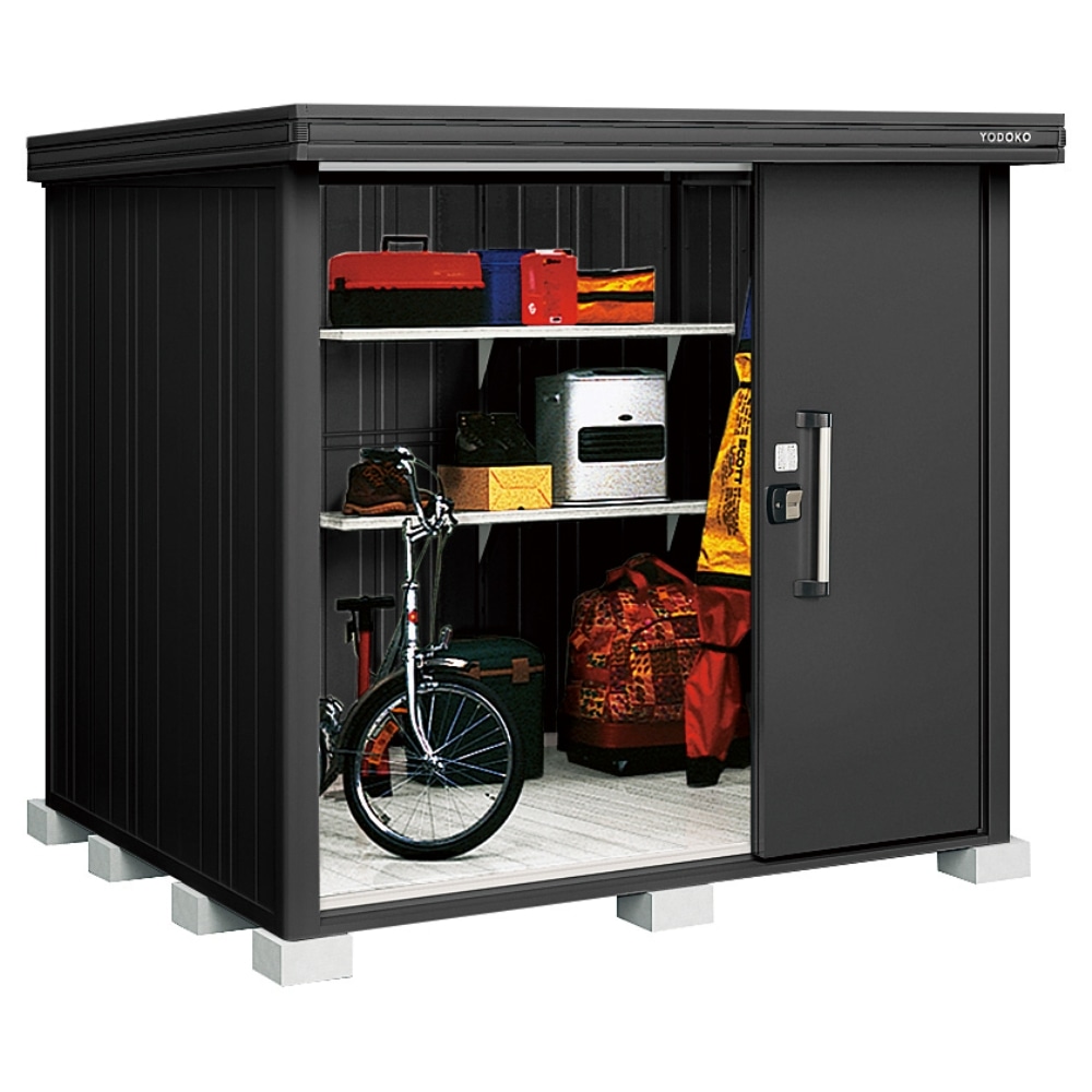 ヨド物置　積雪型　エルモLMDS-2218-BK/BK