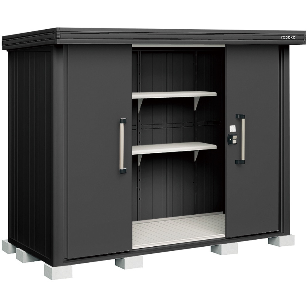 ヨド物置　積雪型　エルモLMDS-2511-BK/BK
