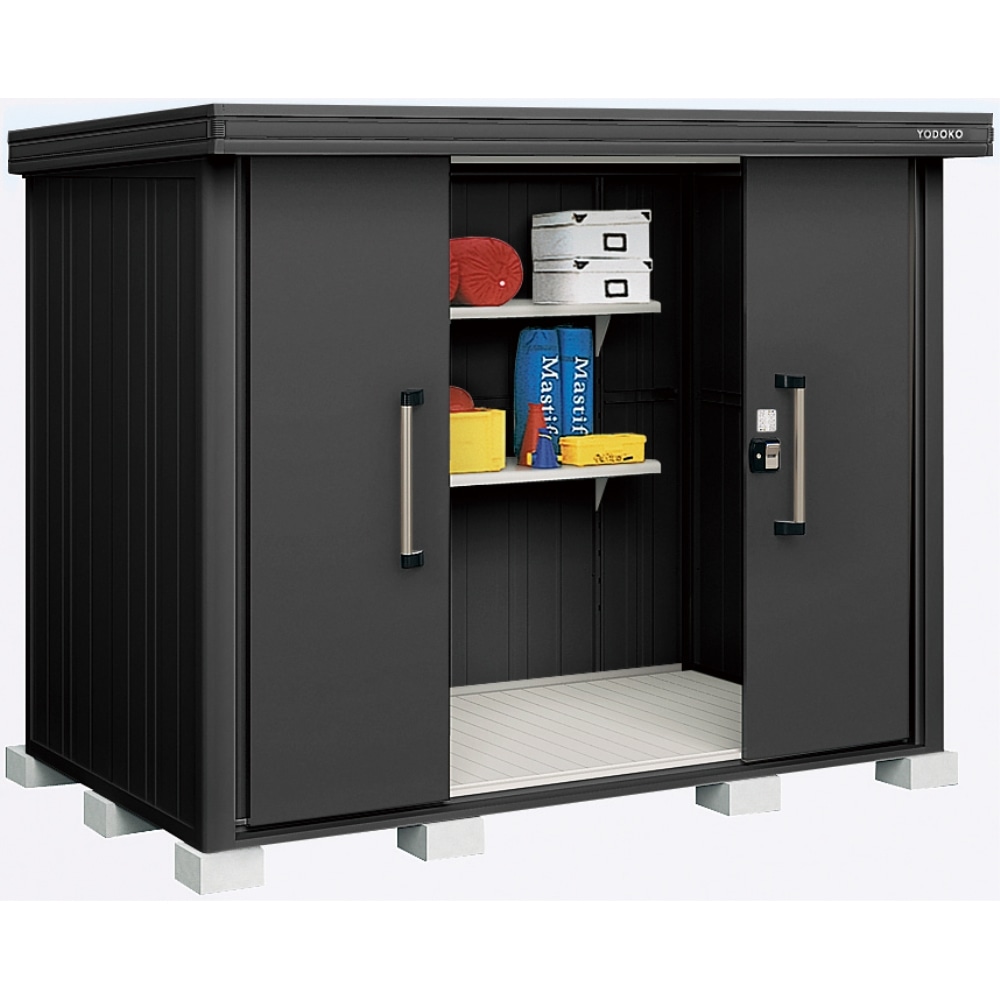 ヨド物置　積雪型　エルモLMDS-2515-BK/BK