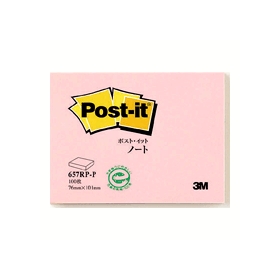 ポスト・イットノート再生紙シリーズ　ピンク　６５７ＲＰ－Ｐ　333554