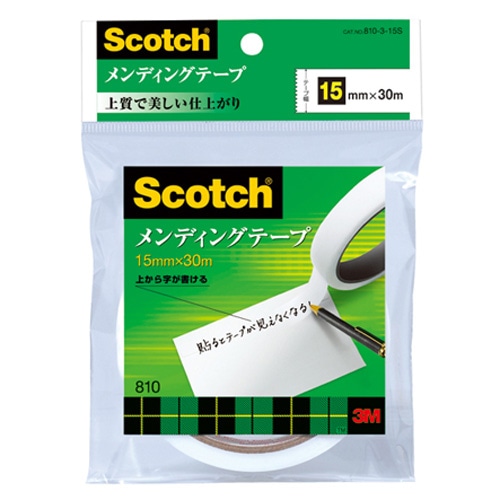 ３Ｍ　スコッチ　メンディングテープ　１５ｍｍ×３０ｍ　８１０－３－１５Ｓ １５ｍｍ×３０ｍ　８１０－３－１５Ｓ