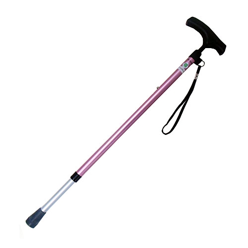 アルミ伸縮杖　ピンク　ＫＦＪ１９‐２７６３