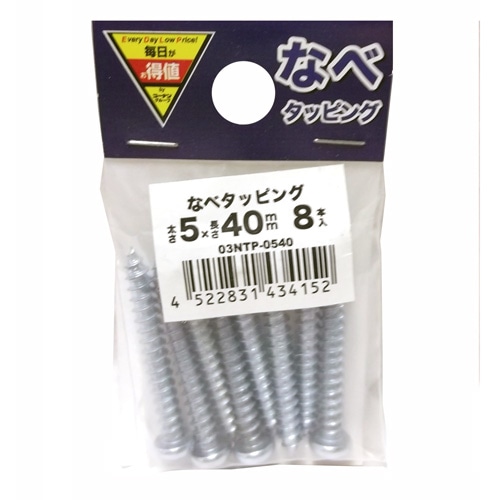 なべタッピング　５×４０ｍｍ　０３ＮＴＰ‐０５４０