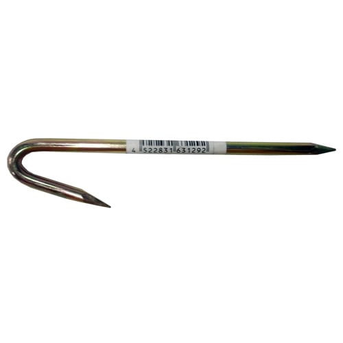 【アウトレット】ロープ止めＪ型　黄色　６×１５０ｍｍ