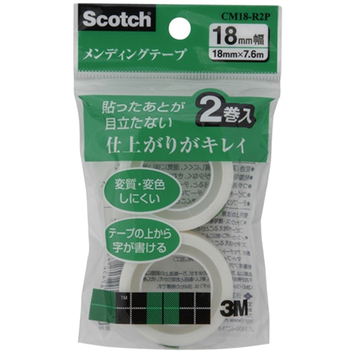 ３Ｍ スコッチ メンディングテープ 替用 １８ｍｍ×７．６ｍ ＣＭ１８