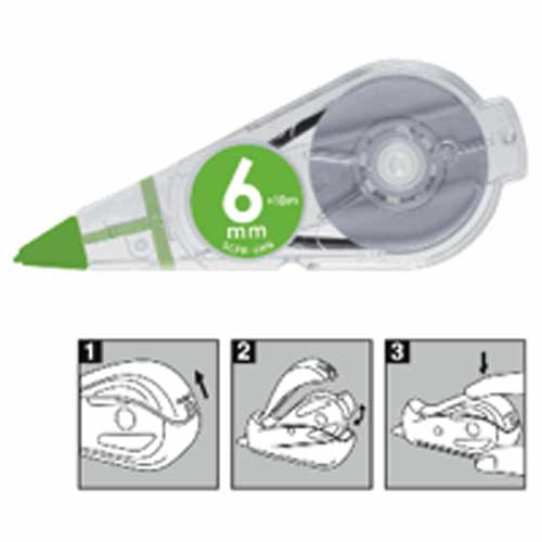 修正テープ微修正カートリッジ　６ｍｍ×１０ｍ　ＳＣＰＲ－６ＮＮ　240362