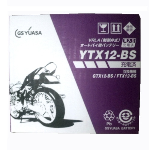 バイク用バッテリー ＹＴＸ１２‐ＢＳ‐ＧＹ‐Ｃ