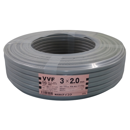 弥生電線VVF2×3C