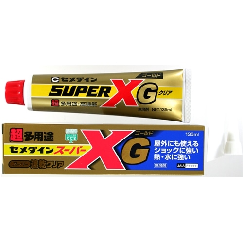 セメダイン(Cemedine) 　スーパーＸゴールド　１３５ｍｌ　クリア クリア