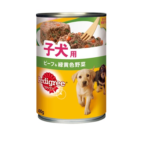 ぺディグリー ウェット缶 子犬用 ビーフ＆緑黄色野菜 ４００ｇ 子犬用 ビーフ＆緑黄色野菜 ４00ｇ