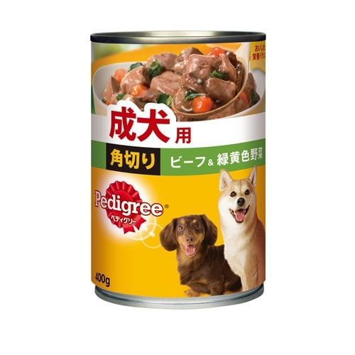 ペディグリー ウェット缶 成犬用 角切りビーフ＆緑黄色野菜４００ｇ 成犬用 角切りビーフ＆緑黄色野菜４00ｇ