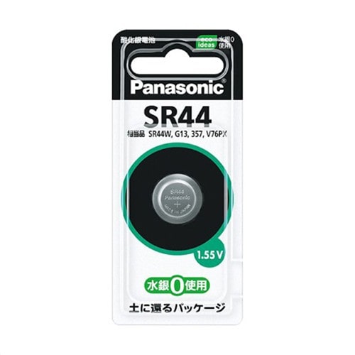 パナソニック（Pａｎａｓｏｎｉｃ）　酸化銀電池　ＳＲ４４Ｐ　カメラ・電卓用