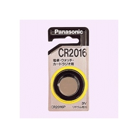 パナソニック（Pａｎａｓｏｎｉｃ）　コイン形リチウム電池　３Ｖ　ＣＲ２０１６Ｐ　056066
