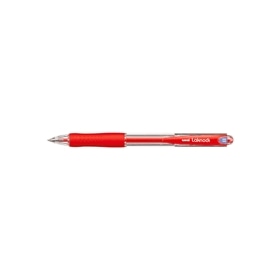 油性ボールペン　ＶＥＲＹ楽ノック極細　０．５ｍｍ　赤　342967