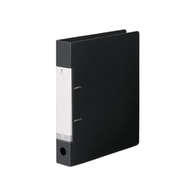リクエスト・Ｄ型リングファイルＡ４縦２穴　３５０枚収容　黒　305779