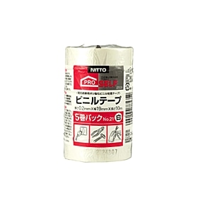 ビニールテープＮｏ．２１　１９ｍｍ×１０ｍ　白　５巻　351478