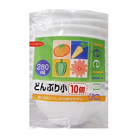 【アウトレット】発泡どんぶり 小 １０枚入