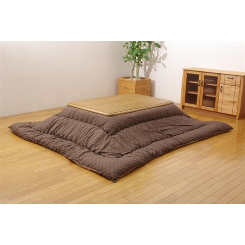 イケヒコ・コーポレーション(IKEHIKO) 　インド綿　こたつ厚掛け布団単品　『クレタ』　ブラウン　２０５×２４５ｃｍ