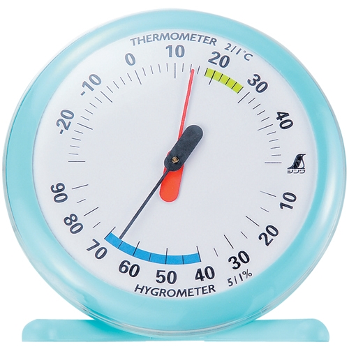 シンワ測定温湿度計　Ｑ‐１１５ｃｍ　ライトブルー