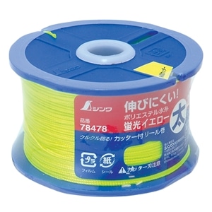 シンワ測定水糸　蛍光イエロー太　０．８ｍｍ　２７０ｍ