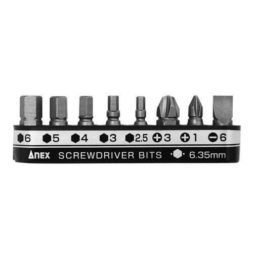 溝付超短ビットセット８本組　ＡＫ‐５１Ｐ‐Ｂ８Ｈ