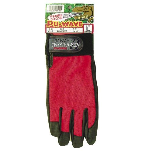 おたふく　ＰＵウェーブ　Ｋ－１８　レッド　Ｍ M