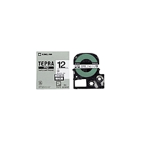 「テプラ」ＰＲＯテープ　強粘着ラベル　１２ｍｍ　白に黒文字　327149