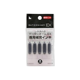 Ｘスタンパー補充インキ　データーネームＥＸ専用　黒　５本入　329750