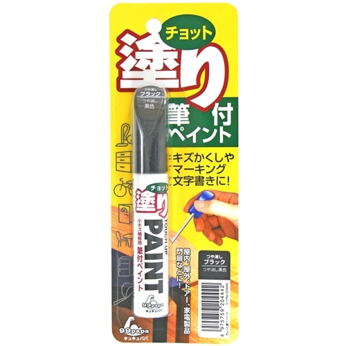 ソフト99（SOFT99）　チョット塗りペイント　１２ｍｌ　つやけし黒 つやけし黒