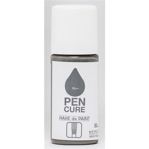 ペンキュア　ニッペ　ＨＡＫＥ　ｄｅ　ＰＡＩＮＴ　セミグロス　グレー　５０ｍｌ グレー　５０ｍｌ