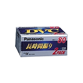 パナソニック（Pａｎａｓｏｎｉｃ）　コンシューママーケティング㈱ DVCテープ AY-DVM80V サイズ：2本　AY-DVM80V2