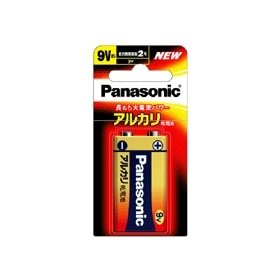 パナソニック（Pａｎａｓｏｎｉｃ）　アルカリ乾電池　パナソニック（金）　９Ｖ角形　１本　380232